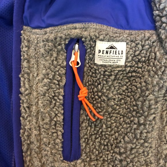 Penfield Blue and Gray Teddy Jacket - Picture 4 of 15